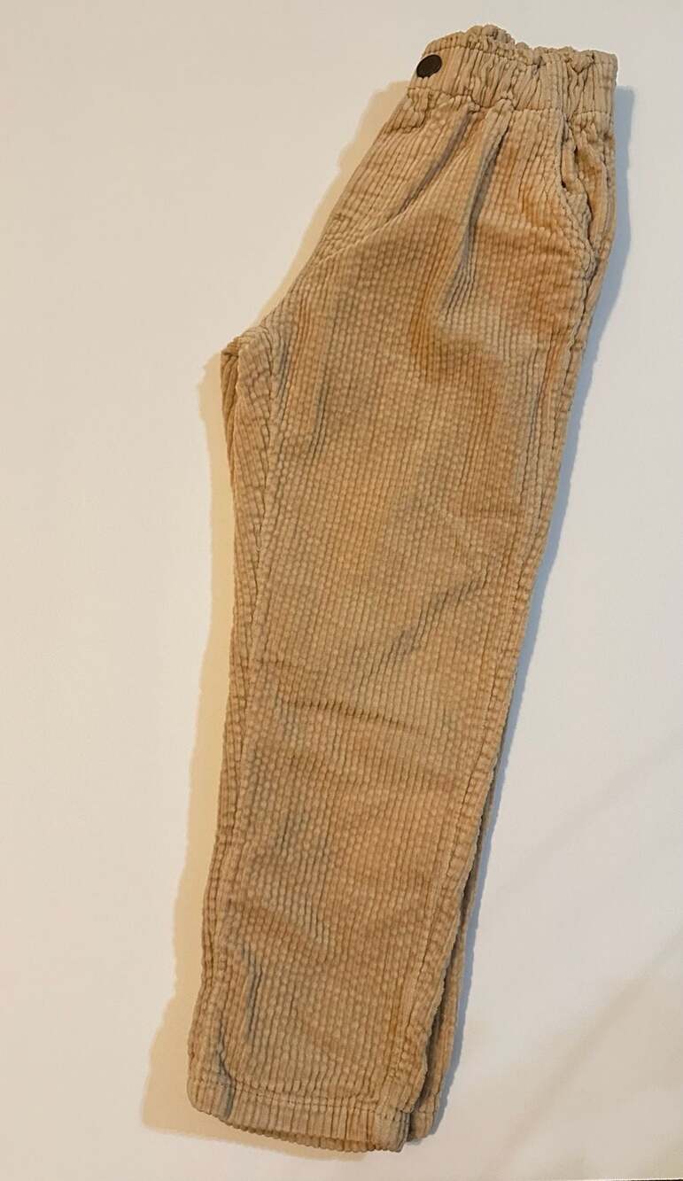 Tan Corduroy Jogger Pants